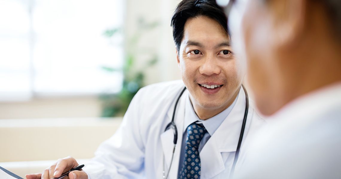 Doctor meeting with a patient