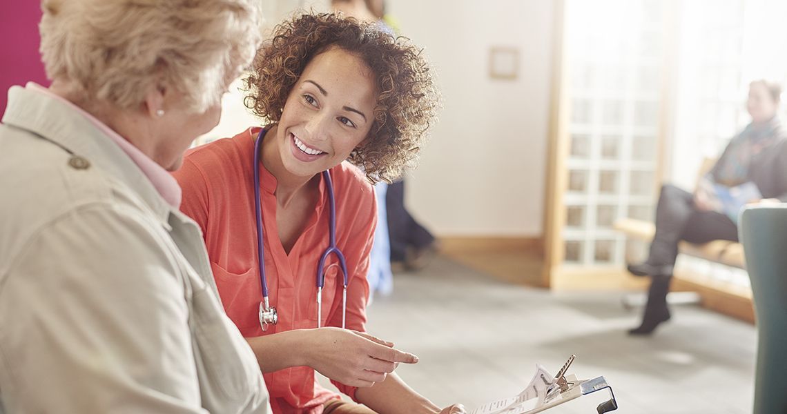 Doctor meeting with a patient